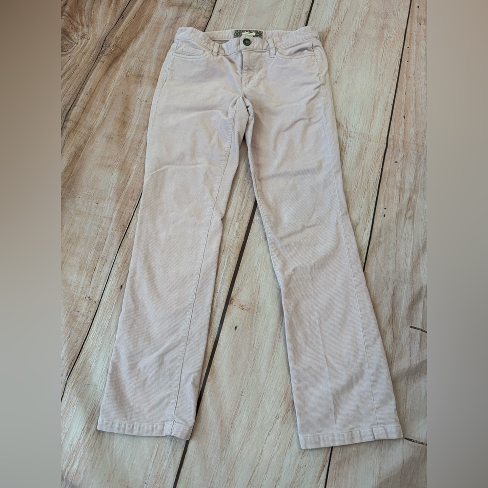 J. Crew Soft Pink Matchstick Straight Cut Corduroy Pants Size 27S Woman’s - Picture 2 of 9